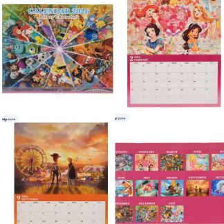 Disney Store 2026  Calendar Mix