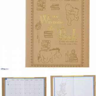 Disney Pooh B6 monthly weekly schedule 2026