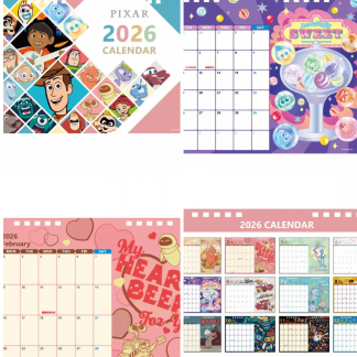 Pixar Desktop 2026 calendar