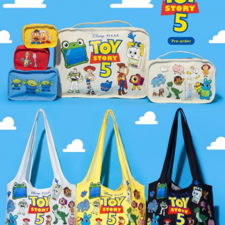 WC X Disney Crossover 嘅新系列 收納袋 (一套五個) / 潑水加工 tote bag [preorder]