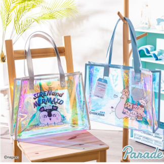 訂貨  chiikawa 電影 人魚島 幻彩tote bag