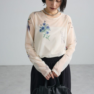 Green Parks 印花薄紗長袖T卹 II