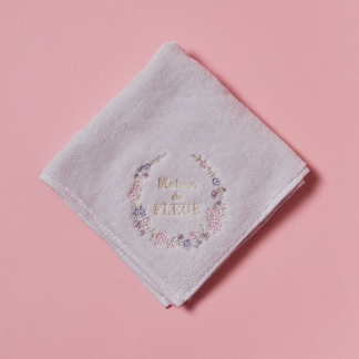 Maison de FLEUR 花卉圖案刺繡毛巾手帕 Maison de FLEUR 花卉圖案刺繡毛巾手帕