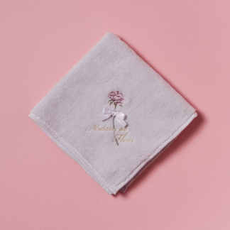 Maison de FLEUR 玫瑰刺繡毛巾手帕 Maison de FLEUR 玫瑰刺繡毛巾手帕