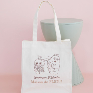 Maison de FLEUR Gachapin 和 Mukku 方形手提袋 Maison de FLEUR Gachapin 和 Mukku 方形手提袋