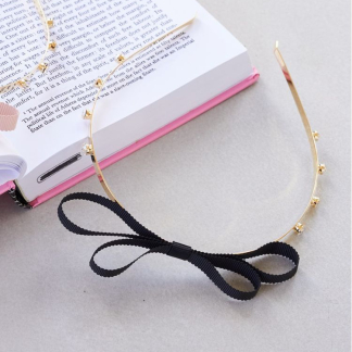Maison de FLEUR 羅緞絲帶髮帶 Maison de FLEUR 羅緞絲帶髮帶