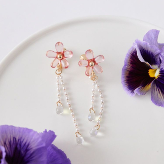 Maison de FLEUR 透明花朵耳環 Maison de FLEUR 透明花朵耳環
