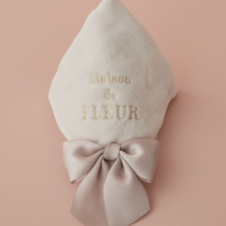 Maison de FLEUR 大號絲帶毛巾手帕 Maison de FLEUR 大號絲帶毛巾手帕
