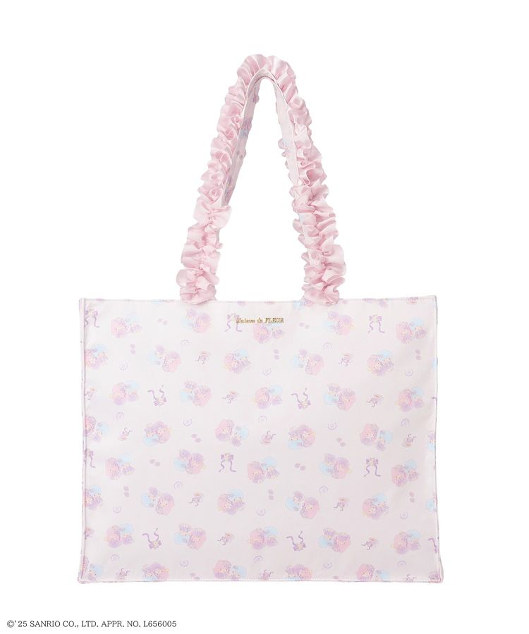 Maison de FLEUR 雙子星荷葉邊手把手提包