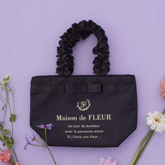 Maison de FLEUR 【S碼】品牌Logo荷葉邊手把手提包(S碼) Maison de FLEUR 【S碼】品牌Logo荷葉邊手把手提包(S碼)