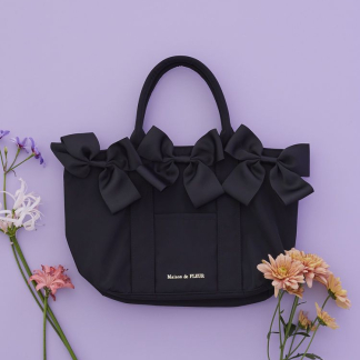 Maison de FLEUR 【雙向】大容量緞帶雙向手提袋 Maison de FLEUR 【雙向】大容量緞帶雙向手提袋