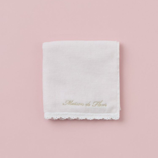 Maison de FLEUR 蕾絲毛巾手帕