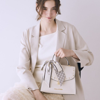 Maison de FLEUR 鉚釘翻蓋兩用包