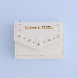 Maison de FLEUR Bijou 鉚釘小錢包