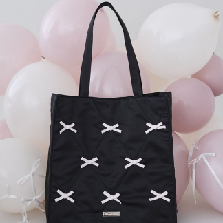 Maison de FLEUR Ribbon Mania 絎縫方格手提包