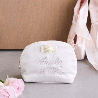 Maison de FLEUR 玫瑰絲帶圓形小袋 Maison de FLEUR 玫瑰絲帶圓形小袋