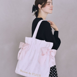 Maison de FLEUR 蕾絲雙絲帶手提包 Maison de FLEUR 蕾絲雙絲帶手提包