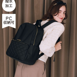 Maison de FLEUR 防水絎縫口袋背包 Maison de FLEUR 防水絎縫口袋背包