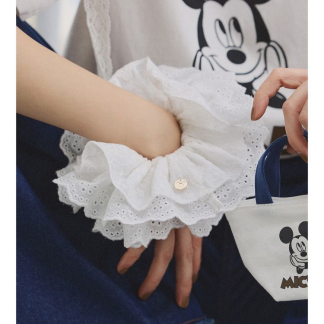 Samansa Mos2 【迪士尼】米老鼠/刺繡髮圈 Samansa Mos2 【迪士尼】米老鼠/刺繡髮圈