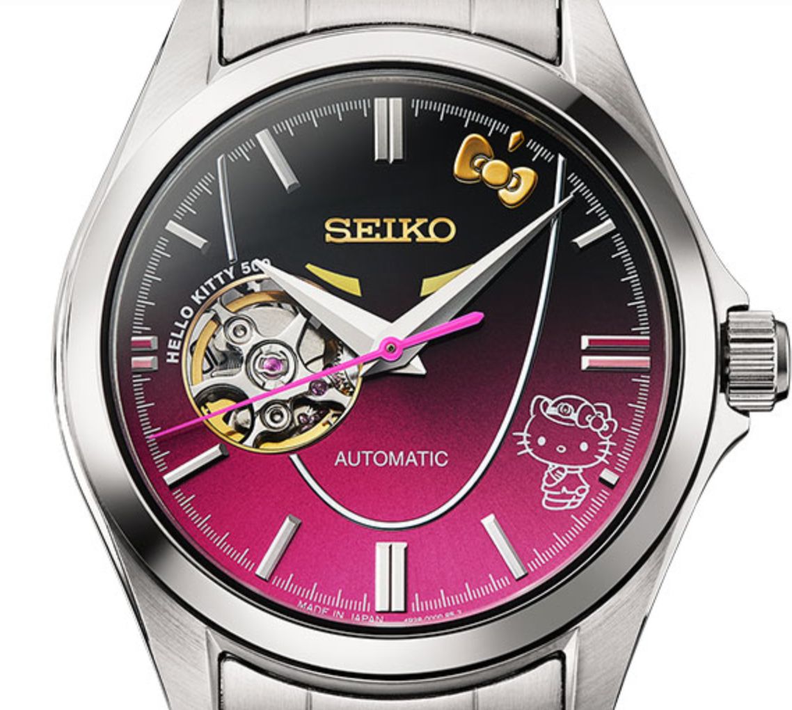 新幹線 kitty x seiko 日本製 機械錶