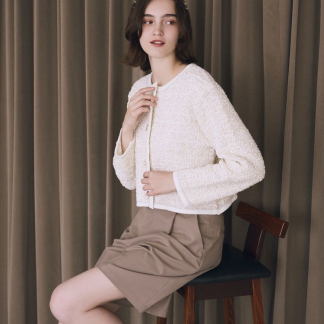 Maison de FLEUR Petite Robe 粗花呢針織開襟衫