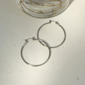 預訂GOLDY Narrow Line Wide Hoop Stainless Piercing 預訂GOLDY Narrow Line Wide Hoop Stainless Piercing