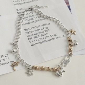 預訂GOLDY Mix Charm ID Plate Necklace
