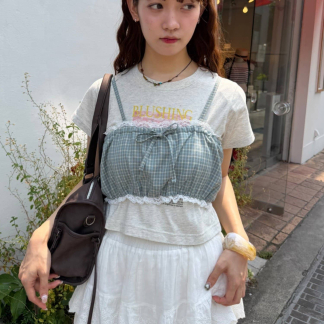 w closet 格紋胸衣