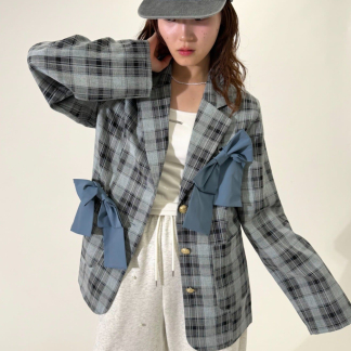 w closet 絲帶夾克
