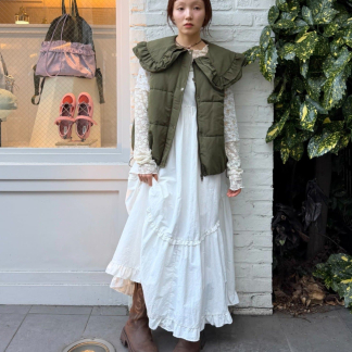 w closet 雙層荷葉邊背心