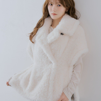 Chico 【SALON by Chico】Boa Peplum Ponte Vest / 可作為套裝搭配