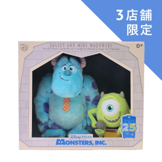 預訂japan disneystore 麥克與蘇利 毛絨玩偶組合 MONSTERS INC. 25TH ANNIVERSARY