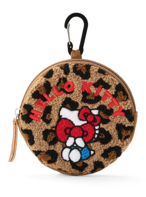 預訂GRL Hello Kitty遮面豹紋刺繡圓形小包