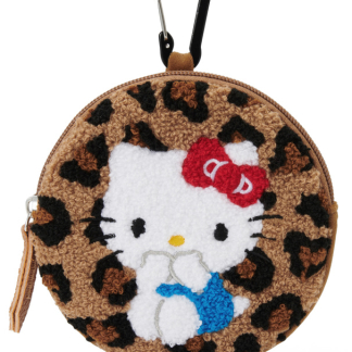預訂GRL Hello Kitty豹紋刺繡圓形小包