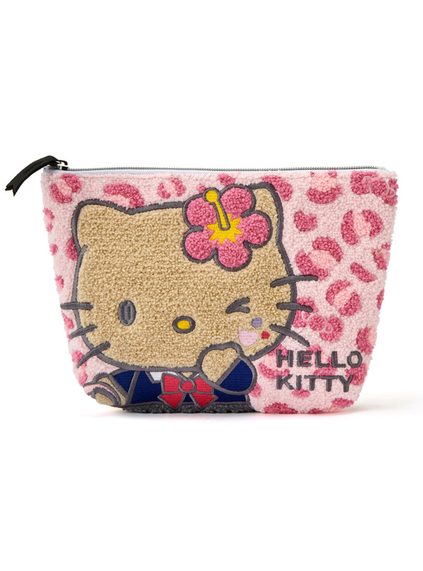 預訂GRL 曬黑Hello Kitty豹紋刺繡小包