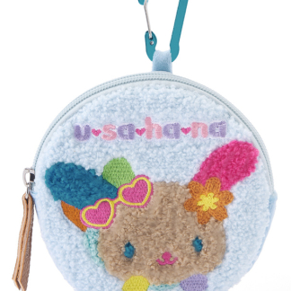 預訂GRL 曬黑Usahana刺繡圓形小包 藍色