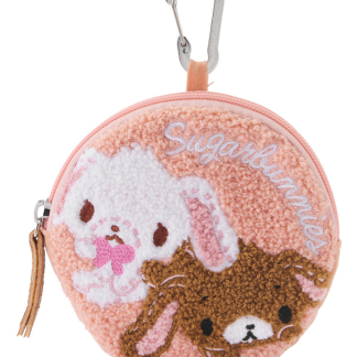 預訂GRL Sugar Bunnies刺繡圓形小包 粉紅色