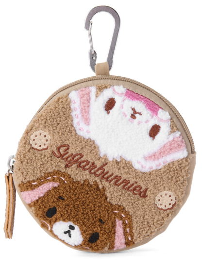 預訂GRL Sugar Bunnies刺繡圓形小包 啡色