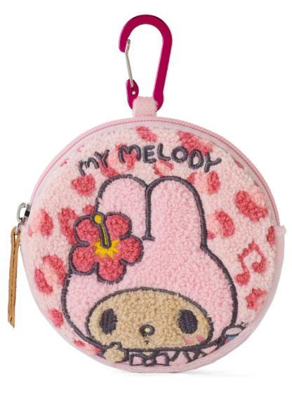 預訂GRL 曬黑My Melody豹紋刺繡圓形小包