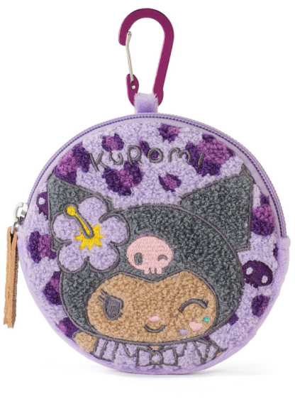 預訂GRL 曬黑Kuromi豹紋刺繡圓形小包