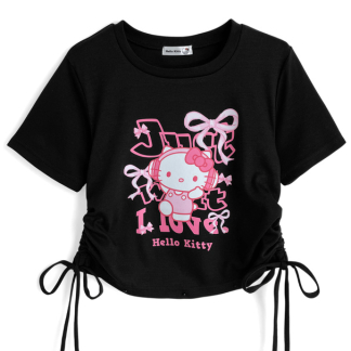 預訂GRL Hello Kitty抽繩印花T恤