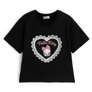 預訂GRL Hello Kitty蕾絲標誌T恤
