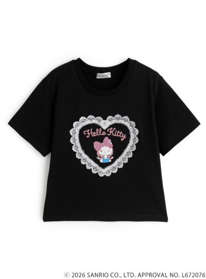 預訂GRL Hello Kitty蕾絲標誌T恤