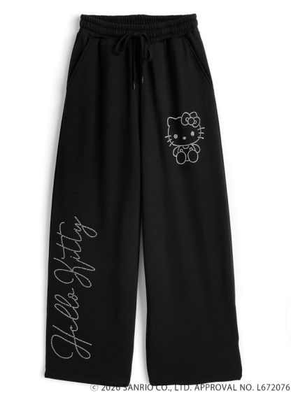 預訂GRL Hello Kitty水鑽寬腳褲