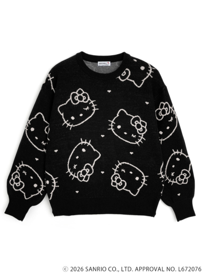 預訂GRL Hello Kitty滿版針織上衣
