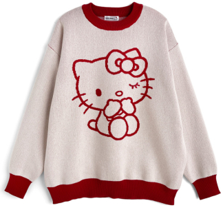 預訂GRL Hello Kitty提花針織上衣