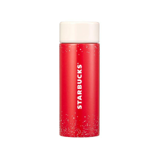 預訂2026 韓國Starbucks 聖誕限定 紅色雪花圓點不鏽鋼保溫杯 355ml