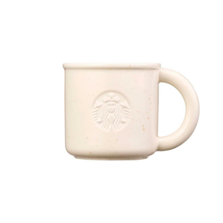 預訂2026 韓國Starbucks 聖誕限定 奶油色糖針圖案陶瓷杯 355ml