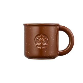 預訂2026 韓國Starbucks 聖誕限定 朱古力色糖針圖案陶瓷杯 355ml
