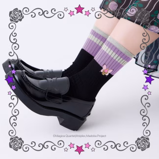 訂貨 ANNA SUI 魔法少女小圓 船員襪 小圓圖案 訂貨 ANNA SUI 魔法少女小圓 船員襪 小圓圖案